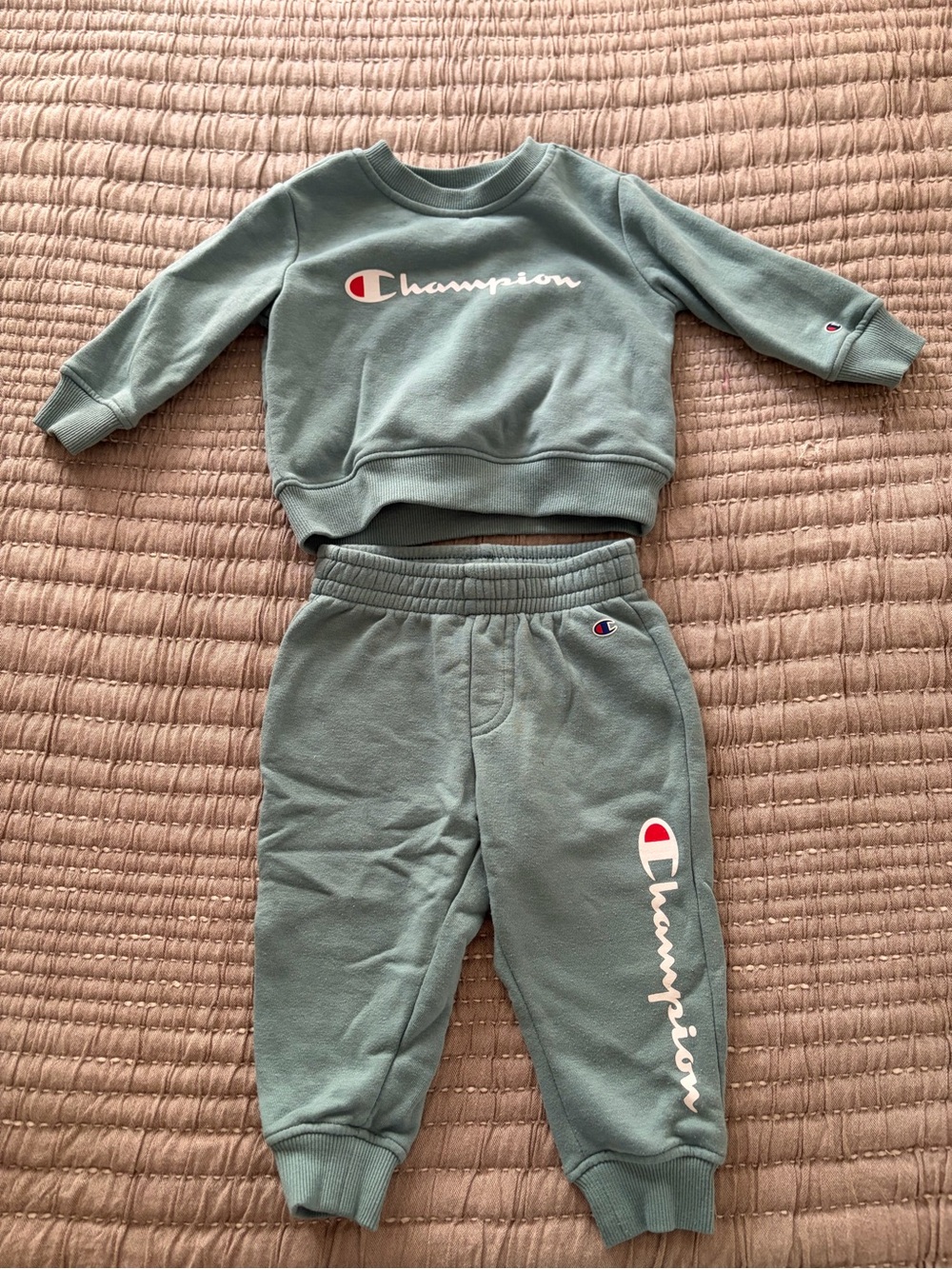 Champion Kids Sage Green Sweatshirt & Joggers Set